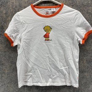 Levis Shirt Women's Small Ladies White Short Sleeve The Simpsons Outdoors